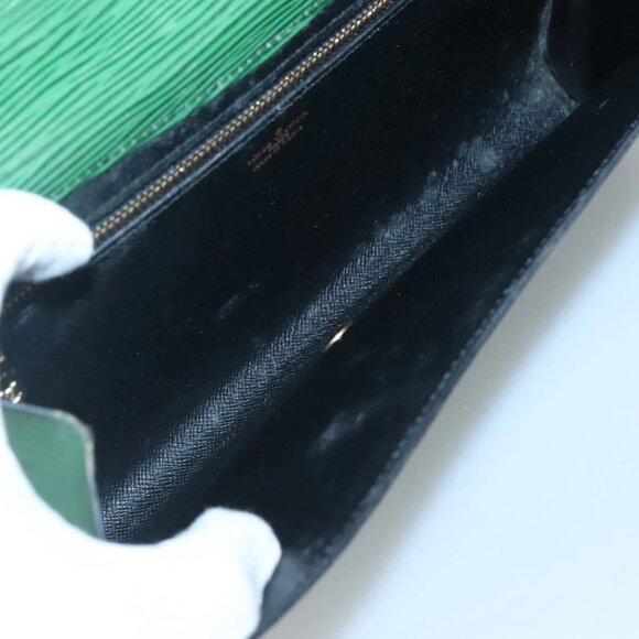LOUIS VUITTON Epi Art Deco Clutch Bag Green M52634 LV Auth BA2685 - Picture 16 of 16